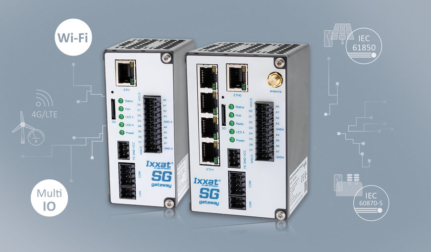 Шлюзы Ixxat для интеллектуальных электросетей позволяют подключать датчики ввода-вывода и Wi-Fi датчики к сетям управления энергосистемами